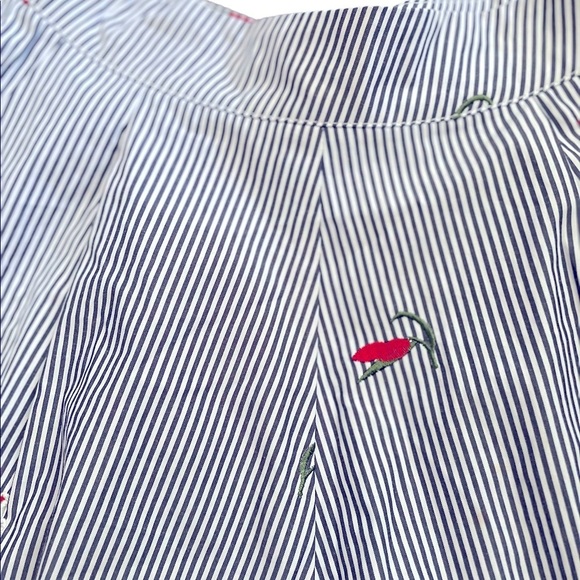 A’ Gaci Striped high Rise pleated pleated skirt and cropped top set size large - Picture 4 of 12